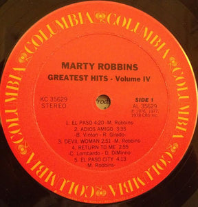 Marty Robbins : Greatest Hits Vol. IV (LP, Comp)