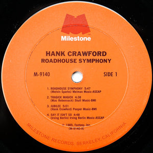 Hank Crawford : Roadhouse Symphony (LP, Album)