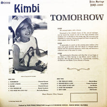 Laden Sie das Bild in den Galerie-Viewer, Kimbi : Tomorrow (LP)
