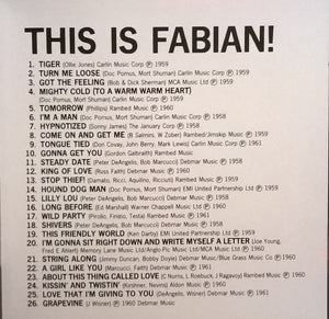 Fabian (6) : This Is Fabian! (CD, Comp)