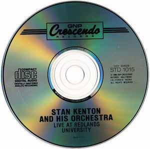 Stan Kenton And His Orchestra : Live At Redlands University (CD, Album, Club)