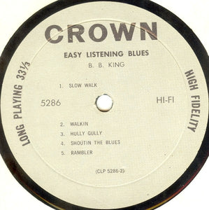 B. B. King* : Easy Listening Blues (LP, Album, Mono)