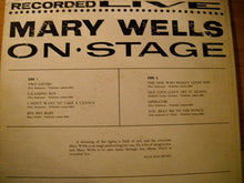 Load image into Gallery viewer, Mary Wells : Recorded Live On Stage (LP, Album)

