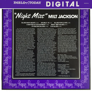 Milt Jackson : Night Mist (LP, Album, Red)