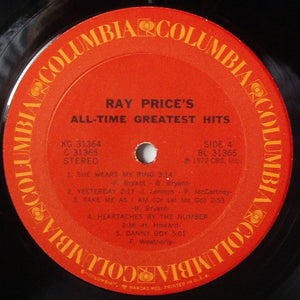 Ray Price : All Time Greatest Hits (2xLP, Comp)