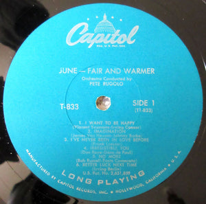 June Christy : Fair And Warmer! (LP, Album, Mono)