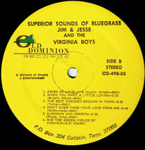 Laden Sie das Bild in den Galerie-Viewer, Jim &amp; Jesse And The Virginia Boys : Superior Sounds Of Bluegrass (LP)

