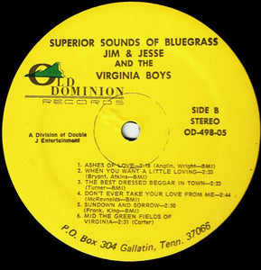 Jim & Jesse And The Virginia Boys : Superior Sounds Of Bluegrass (LP)