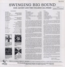 Laden Sie das Bild in den Galerie-Viewer, Don Jacoby And The College All-Stars : Swinging Big Sound (LP, Album, Mono)
