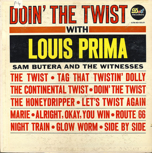 Louis Prima / Sam Butera And The Witnesses : Doin' The Twist With Louis Prima (LP, Mono)