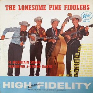 The Lonesome Pine Fiddlers : 14 Mountain Songs Featuring 5-String Banjo (LP, Mono)