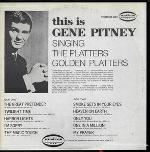 Gene Pitney : This Is Gene Pitney Singing The Platters' Golden Platters (LP)
