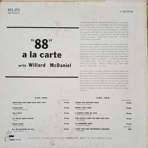 Willard McDaniel : '88' A La Carte (LP, Album, Mono)