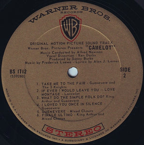 Alan Jay Lerner, Frederick Loewe* : Camelot (Original Motion Picture Sound Track) (LP, Album)