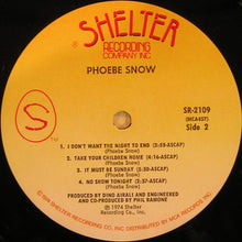 Charger l&#39;image dans la galerie, Phoebe Snow : Phoebe Snow (LP, Album, Pin)
