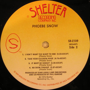 Phoebe Snow : Phoebe Snow (LP, Album, Pin)
