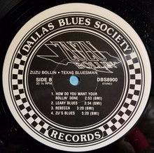 Laden Sie das Bild in den Galerie-Viewer, Zuzu Bollin : Texas Bluesman (LP, Album)

