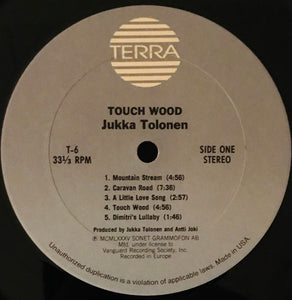 Jukka Tolonen with Coste Apetrea : Touch Wood (LP, Album)