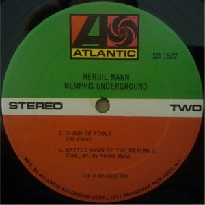 Herbie Mann : Memphis Underground (LP, Album, CTH)
