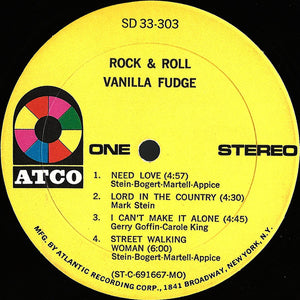 Vanilla Fudge : Rock & Roll (LP, Album, MO)