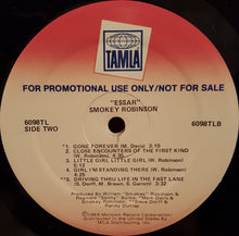 Laden Sie das Bild in den Galerie-Viewer, Smokey Robinson : Essar (LP, Album, Promo)

