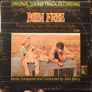 John Barry : Born Free (Original Sound Track Recording) (LP, Album, Mono)
