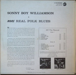 Sonny Boy Williamson (2) : More Real Folk Blues (LP, Album, Comp, Mono)