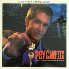 Laden Sie das Bild in den Galerie-Viewer, Carter Burwell : Psycho III (Music From The Motion Picture) (LP, Album, Pin)
