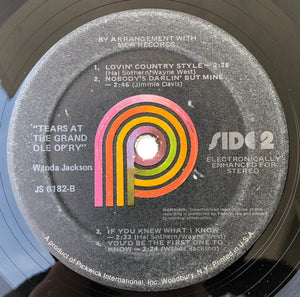 Wanda Jackson : Tears At The Grand Ole Opry (LP, Comp)