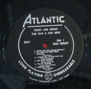 Ivory Joe Hunter : Ivory Joe Sings The Old And The New (LP, Album, Mono)