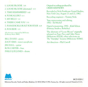 Bill Evans : Loose Blues (CD, Album, RE, RM)