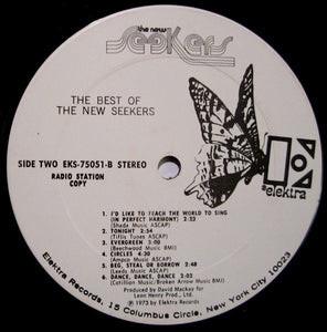 The New Seekers : The Best Of The New Seekers (LP, Comp, Promo)