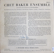 Load image into Gallery viewer, Chet Baker Ensemble : Chet Baker Ensemble (10&quot;, Album, Mono)
