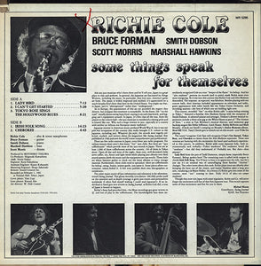 Richie Cole : Some Things Speak For Themselves (LP, Album)