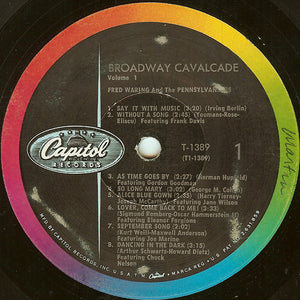 Fred Waring & The Pennsylvanians : Broadway Cavalcade / Volume 1 (LP, Album, Mono, RE)