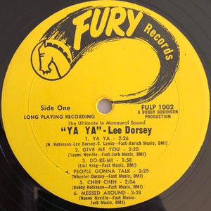 Lee Dorsey : Ya! Ya! (LP, Album, Mono)