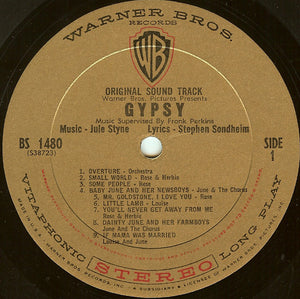 Rosalind Russell, Natalie Wood, Karl Malden : Gypsy (Original Sound Track) (LP, Album)