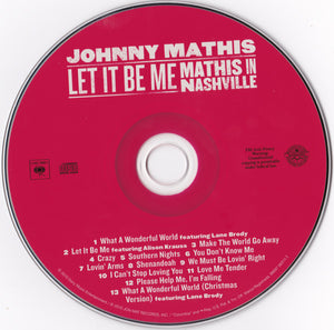 Johnny Mathis : Let It Be Me - Mathis In Nashville (CD, Album)