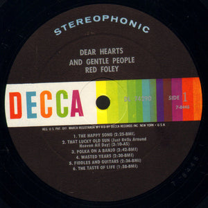 Red Foley : Dear Hearts And Gentle People (LP, Album)
