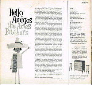 The Ames Brothers : Hello Amigos (LP, Album, Mono)