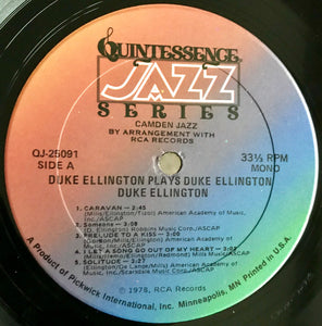 Duke Ellington : Plays Duke Ellington (LP, Comp, Mono)