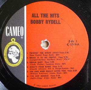 Bobby Rydell : All The Hits (LP, Album, Mono)