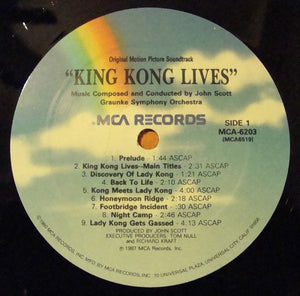 John Scott / Graunke Symphony Orchestra* : King Kong Lives (Original Motion Picture Soundtrack) (LP, Album)