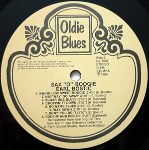 Earl Bostic : Sax "O" Boogie (LP, Comp, RM)