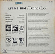Load image into Gallery viewer, Brenda Lee : ... &quot;Let Me Sing&quot; (LP, Album, Mono)
