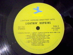 Lightnin' Hopkins : Greatest Hits! (LP, Comp, RP)