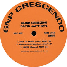 Load image into Gallery viewer, David Matthews Orchestra : Grand Connection (LP, Album)
