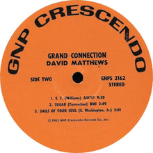 Laden Sie das Bild in den Galerie-Viewer, David Matthews Orchestra : Grand Connection (LP, Album)

