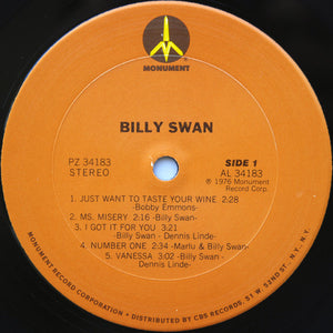 Billy Swan : Billy Swan (LP, Album, San)