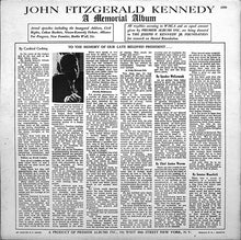 Charger l&#39;image dans la galerie, John Fitzgerald Kennedy* : A Memorial Album (LP, Album)
